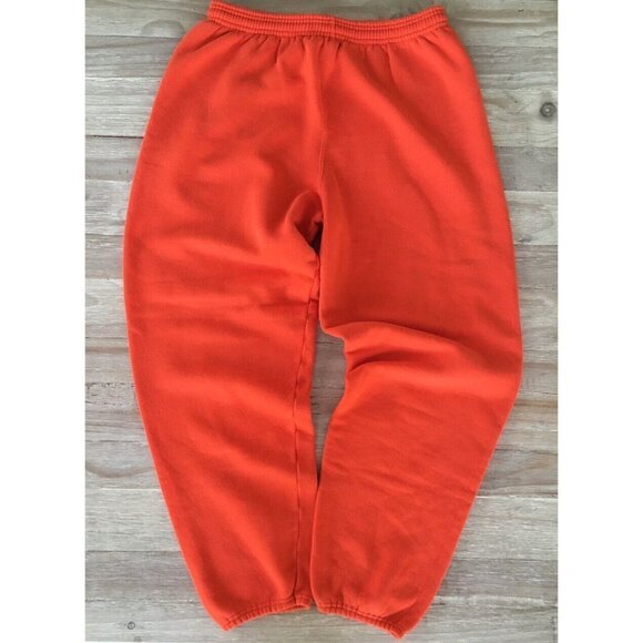 Vintage SOFFE UVA University Of Virginia Sweatpants Orange LARGE USA - Picture 1 of 3